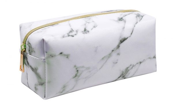 Cosmetic Bag with Marble Print