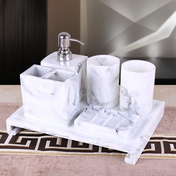 Marble Design Bathroom Set