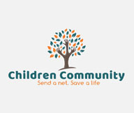 community logo with tree with colorful leaves 
