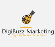 marketing logo with line art inside light bulb