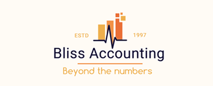 accounting logo design graph and pulse