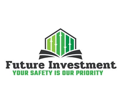 investment logo design with book and arrows 